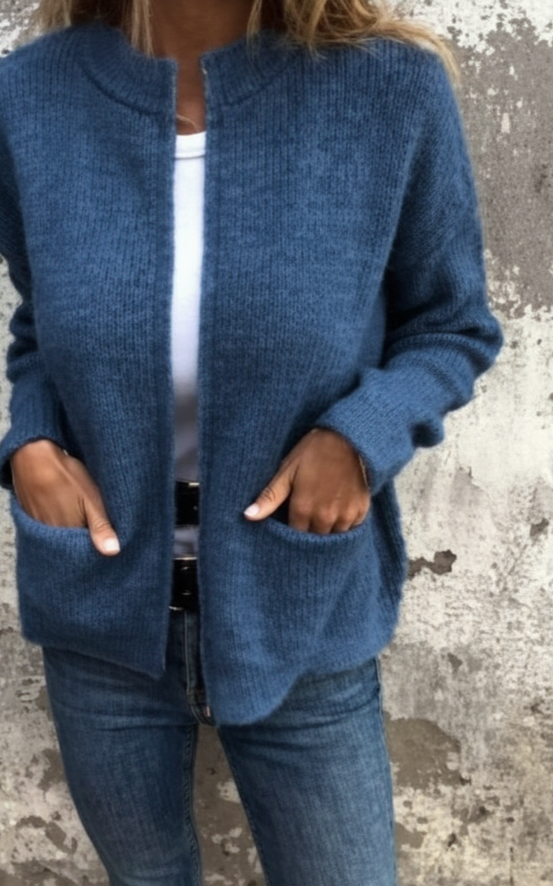 ルガーネ - レディースジッパー付きソフトシェルジャケット