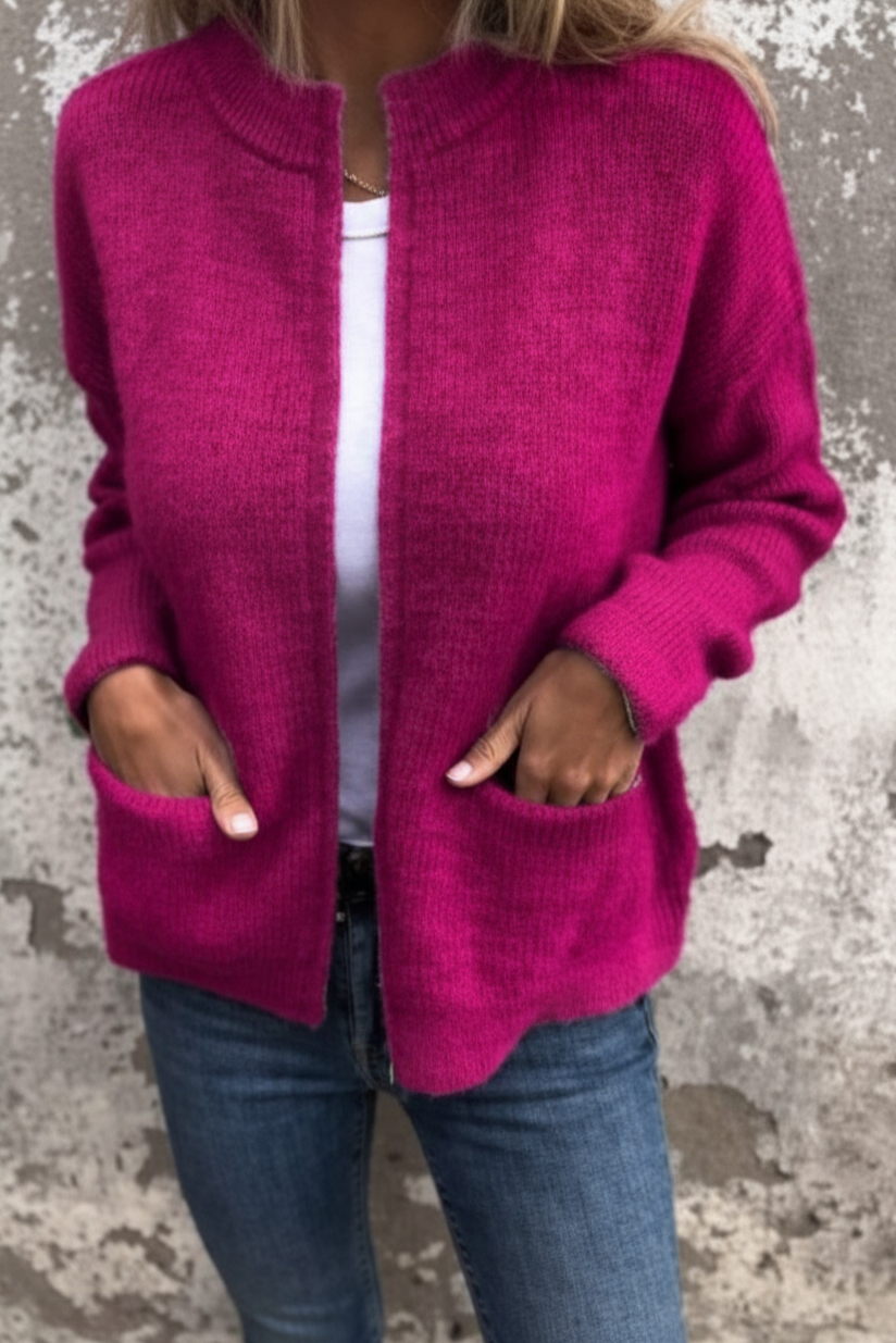 ルガーネ - レディースジッパー付きソフトシェルジャケット